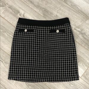 New Karl Lagerfeld Black and White Checkered Women's Skirt 6